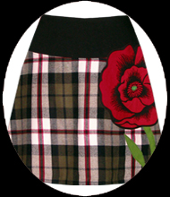 plaid poppy skirt