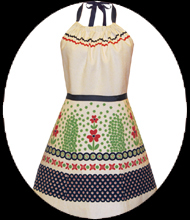 polish pottery full apron