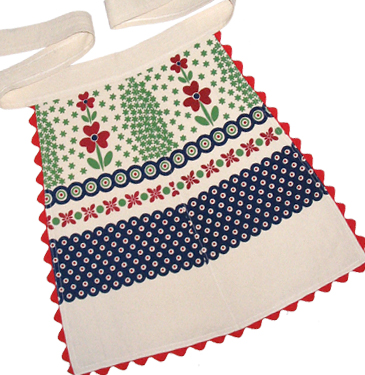 polish pottery half apron