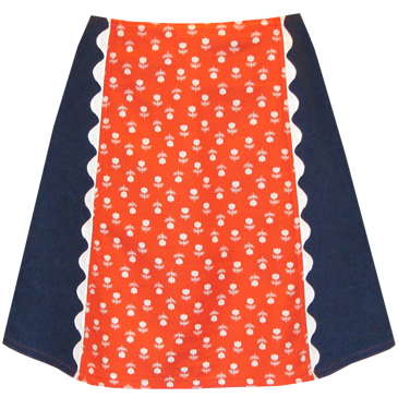 tiny tulips skirt