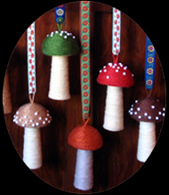 yarn toadstools